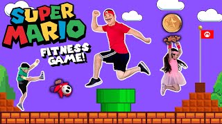 ⭐ SUPER MARIO Videogame Workout  Kids Exercise amp JOKES [upl. by Purvis]