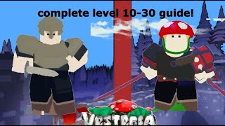 Vesteria complete level 10 to 30 guide [upl. by Carnay971]