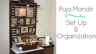 Home Puja Mandir In US Ikea Hack For DIY Home Temple Set up amp Organization [upl. by Moyers]