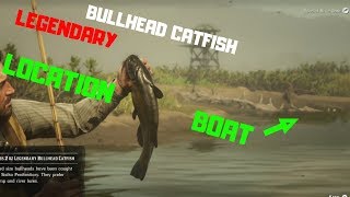 Legendary BULLHEAD CATFISH amp BOAT LOCATION Red Dead Redemption 2 [upl. by Nosauq]