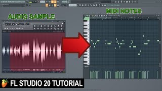 How To Convert Audio To Midi In FL Studio 20 [upl. by Reahard]