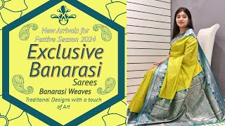 Exclusive Banarasi Sarees designs that indulge you into tradition EP481 [upl. by Swec]