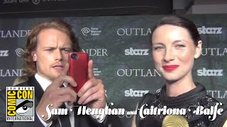 Outlander Premiere  Sam Heughan amp Caitriona Balfe [upl. by Touber]