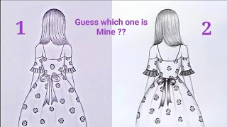 Recreation of the Drawing of Farjana Drawing Academy  How to draw a girl for beginners [upl. by Enirhtac]