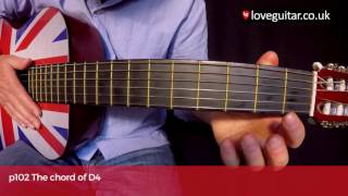 The chord of D4 Love Guitar – page 102 [upl. by Alake]