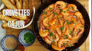 CREVETTES EPICEES SAUCE CAJUN  NOUVELLE ORLEANS STYLE [upl. by Athalia]