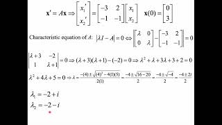 System of Differential Equations with Complex Eigenvalues [upl. by Marieann]