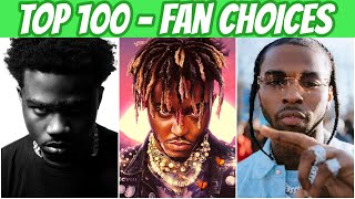 TOP 100 RAP SONGS OF 2020 FAN CHOICES [upl. by Doownil]