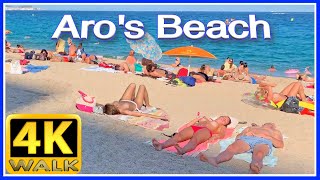 【4K】WALK COSTA BRAVA Beach 4k video GIRONA SPAIN travel vlog [upl. by Aro]