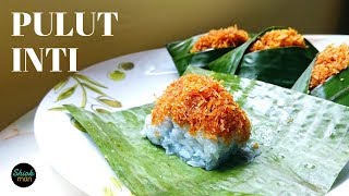 A MustTry for Any Kueh Lover Easy to make Pulut Inti wrapped in banana leaf [upl. by Weide452]