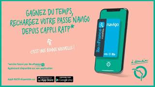 Recharger son passe Navigo avec lappli RATP cest désormais possible avec un iPhone   RATP [upl. by Dorion]