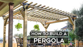 How To Build A Pergola EASY [upl. by Nitsirc]