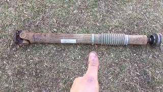 How To Remove Jeep JK Front Driveshaft [upl. by Ancell]