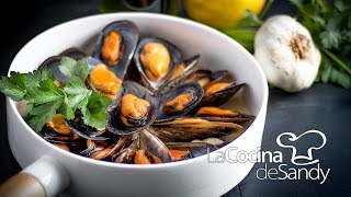 Mejillones al vino blanco haz recetas faciles de tapas y aperitivos [upl. by Nylasor]