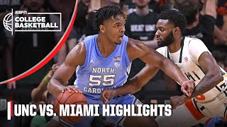 North Carolina Tar Heels vs Miami Hurricanes  Full Game Highlights  ESPN College Basketball [upl. by Luisa]