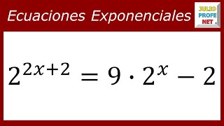 ECUACIONES EXPONENCIALES  Ejercicio 7 [upl. by Airalednac]