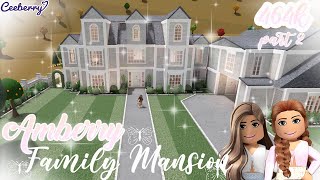 Bloxburg  Building Amberry a Family House Part 2  Speed Build [upl. by Aneelehs]