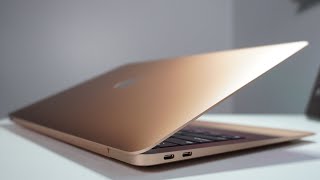 Gold M1 MacBook Air Unboxing amp Review [upl. by Adnohsirk]