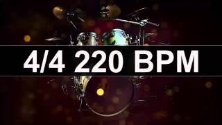 🔴 Drums Metronome 220 BPM [upl. by Eckel289]