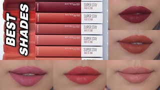 BEST SHADES Maybelline Superstay Matte Ink [upl. by Ramhaj]