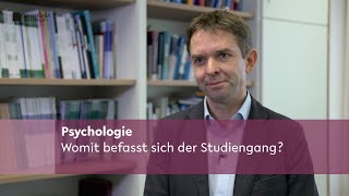 Psychologie Womit befasst sich der Studiengang [upl. by Eitteb]