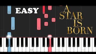 Lady Gaga amp Bradley Cooper  Shallow EASY Piano Tutorial [upl. by Eerpud27]