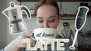 HOW TO MAKE A quotLATTEquot AT HOME moka pot  frother [upl. by Ydurt489]