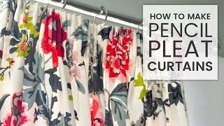 How to Make Pencil Pleat Curtains [upl. by Ayela614]