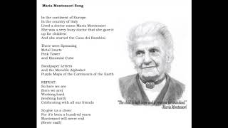 Maria Montessori Song [upl. by Zizaludba190]