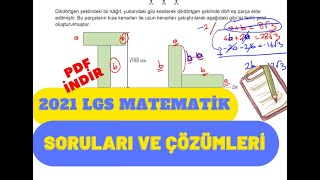 2021 LGS Matematik Soruları Ve Açıklamalı Çözümleri [upl. by Teufert242]