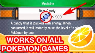 How to get 900 RARE CANDY in all Pokemon Games in Citra [upl. by Novikoff]