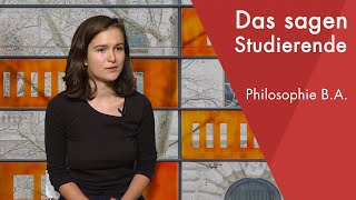 quotDas sagt die Studentinquot  Philosophie BA studieren [upl. by Ellehcrad]