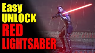 Jedi Fallen Order How to Get Red Lightsaber [upl. by Alexina]