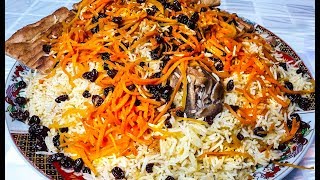 Qabili Palau Recipe One Pot  Kabuli Palau  Afghani pulao قابلی پلو [upl. by Minda]