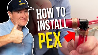 How To Install Pex Pipes  Plumbing Tips [upl. by Jalbert]