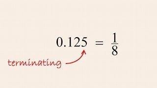 PreAlgebra 19  Converting Terminating Decimal Numbers to Fractions [upl. by Eisinger318]