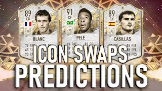 ICON SWAPS PLAYER PREDICTIONS  FIFA 22 [upl. by Enirbas760]