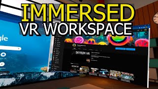 Immersed VR Workspace  Recorded with New Quest 2 V44 Recording Settings [upl. by Parrisch891]