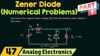 Zener Diode Numerical Problems Part 1 [upl. by Noguchi356]