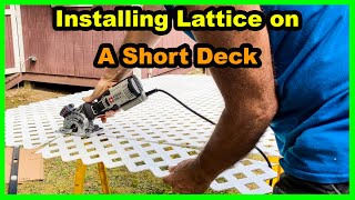 DIY Lattice Project For Your Deck  Cutting Tips [upl. by Gilliam]