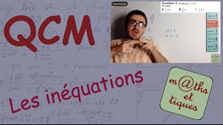 QCM  Les inéquations  Seconde [upl. by Noskcaj645]