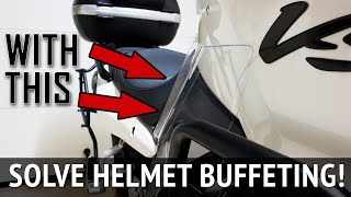 Fix helmet buffeting on motorcycle with Leg Wind Deflectors [upl. by Caldera]