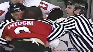 Philadelphia Flyers vs Buffalo Sabres Line Brawl 1996  Barnaby vs Snow High Quality [upl. by Anen151]