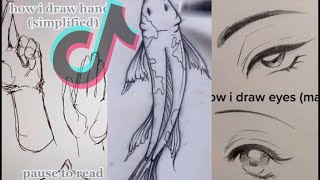 Tik Tok Drawing Tutorials 4 [upl. by Aisatsanna]