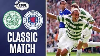 Celtic 62 Rangers 270800  Demolition Derby and THAT Larsson Chip  SPFL Classics [upl. by Jeffrey]