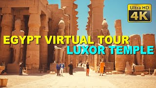 Egypt Virtual Tour Luxor Temple  4K Stock Footage [upl. by Zhang]