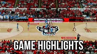 UNC Basketball Highlights vs NC State  Jan 11 2025 [upl. by Lynd]