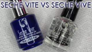 Seche Vite vs Seche Vive  Topcoat Comparison [upl. by Heaps]