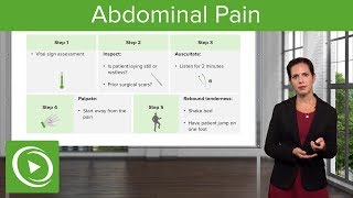 Abdominal Pain Signs Examination amp Diagnosis – Emergency Medicine  Lecturio [upl. by Chrissie]