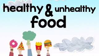 Vocabulary  Healthy amp Unhealthy Food [upl. by Ylrrad]